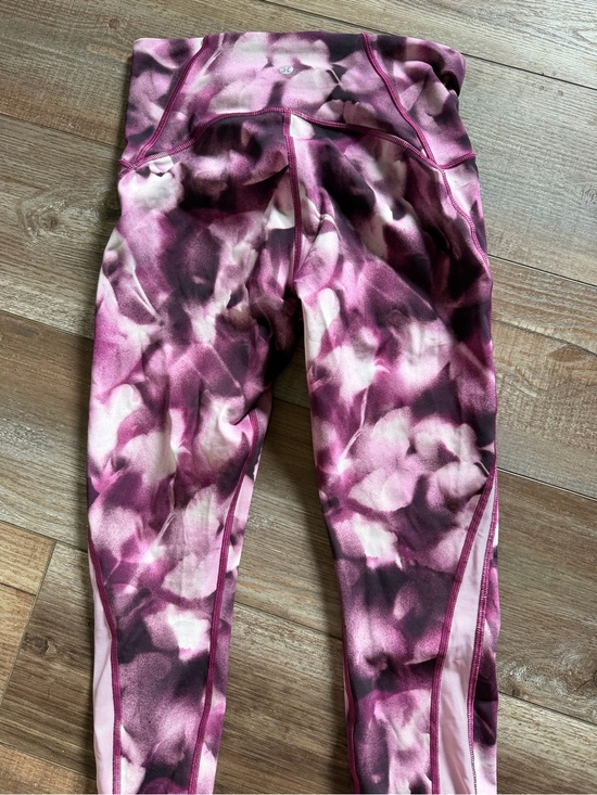 lululemon athletica Pants - Lululemon Pink and White Tie-Dye Leggings